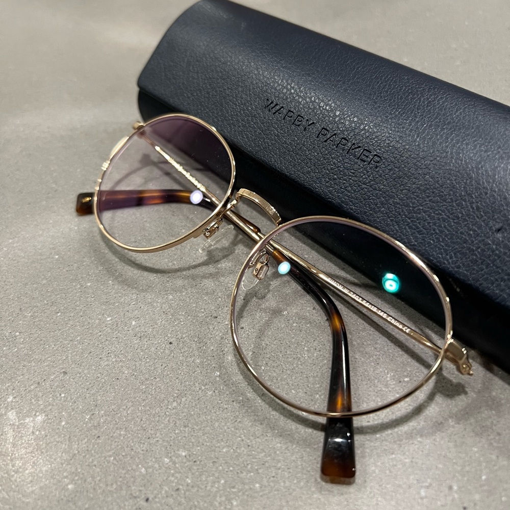 Warby Parker | Simon | Wide | Polished Gold